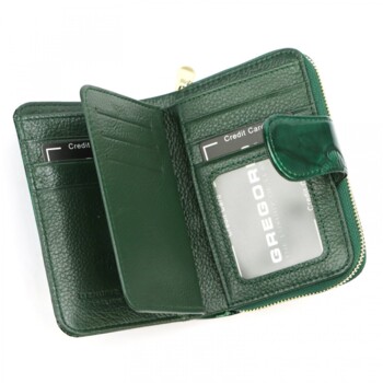 Dámská kožená peněženka zelená - Gregorio Allis