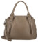 Dámská kožená kabelka na rameno taupe - Delami Vera Pelle Tirza