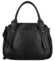 Dámská kožená kabelka na rameno černá - Delami Vera Pelle Tirza
