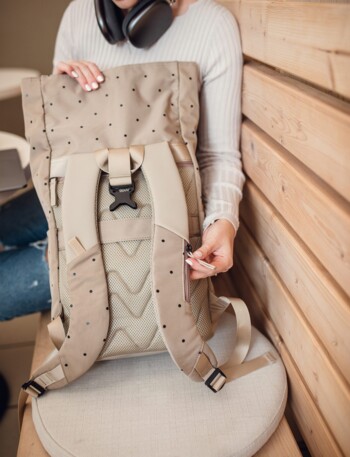 Městský batoh béžový - Vuch Virion Dotty