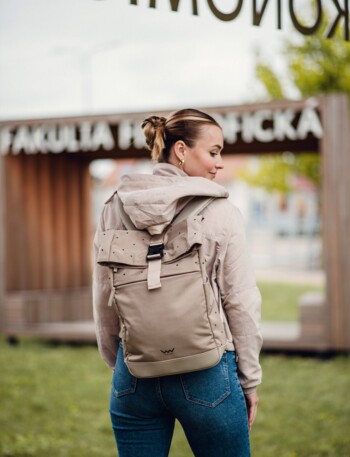 Městský batoh béžový - Vuch Virion Dotty