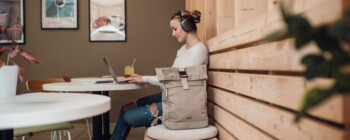 Městský batoh béžový - Vuch Virion Dotty