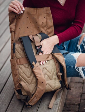 Městský batoh hnědý - Vuch Virion Dotty