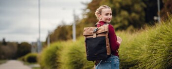 Městský batoh hnědý - Vuch Virion Dotty