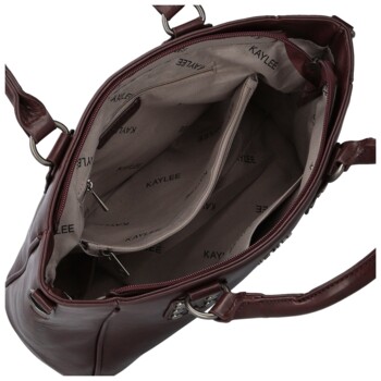 Dámská kabelka do ruky tmavě vínová - Firenze Matia