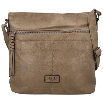 Dámská crossbody kabelka taupe - Coveri Chantalls new