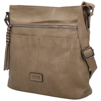 Dámská crossbody kabelka taupe - Coveri Chantalls new