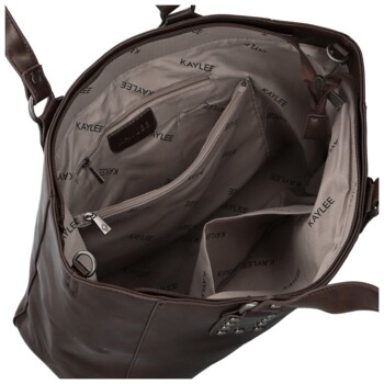 Dámská kabelka na rameno tmavě hnědá - Firenze Niel