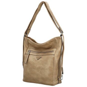 Dámský kabelko/batoh tmavě béžový - Romina & Co Bags Tonandis
