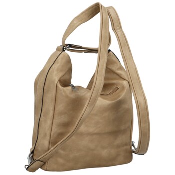 Dámský kabelko/batoh tmavě béžový - Romina & Co Bags Tonandis