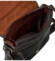 Pánská kožená crossbody taška hnědá - Sendi Design Alain