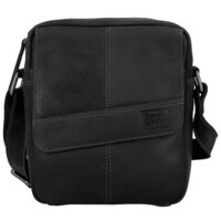 Pánská kožená crossbody taška černá - Sendi Design Dean