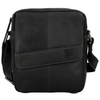Pánská kožená crossbody taška černá - Sendi Design Dean