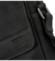 Pánská kožená crossbody taška černá - Sendi Design Dean