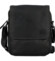Pánská kožená crossbody taška černá - Sendi Design Fidlo
