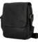 Pánská kožená crossbody taška černá - Sendi Design Fidlo