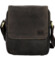 Pánská kožená crossbody taška hnědá - Sendi Design Fidlo