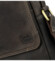Pánská kožená crossbody taška hnědá - Sendi Design Fidlo