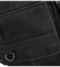 Pánská kožená crossbody taška černá - Sendi Design Alain