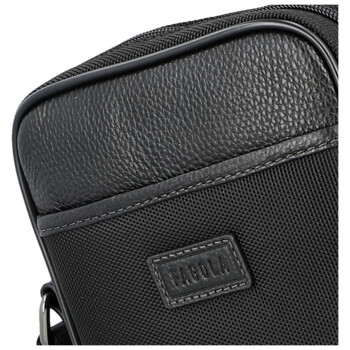 Pánská crossbody taška černá - Fagola Milany