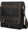 Pánská kožená crossbody taška hnědá - Sendi Design Alain