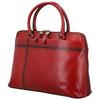 Dámská kožená kabelka do ruky vínová - Katana Arifa