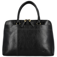 Dámská kožená kabelka do ruky černá - Katana Arifa