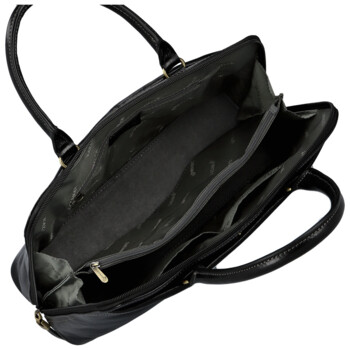 Dámská kožená kabelka do ruky černá - Katana Arifa