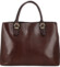 Dámská kožená kabelka do ruky tmavě hnědá - Katana Siara