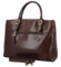 Dámská kožená kabelka do ruky tmavě hnědá - Katana Siara