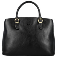 Dámská kožená kabelka do ruky černá - Katana Siara