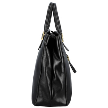 Dámská kožená kabelka do ruky černá - Katana Siara