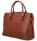 Dámská kožená kabelka do ruky hnědá - Katana Siara