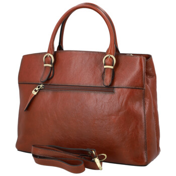 Dámská kožená kabelka do ruky hnědá - Katana Siara