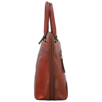 Dámská kožená kabelka do ruky hnědá - Katana Arifa