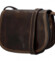 Dámská kožená crossbody tmavě hnědá - Delami Belinda