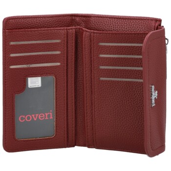 Dámská peněženka vínová - Coveri Kenzy