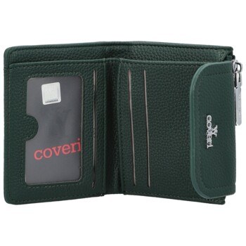Dámská peněženka tmavě zelená - Coveri Korina