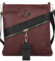 Dámská crossbody kabelka vínová - Laura Biaggi Latoya new