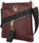 Dámská crossbody kabelka vínová - Laura Biaggi Latoya new