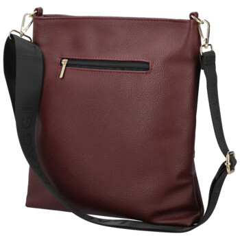 Dámská crossbody kabelka vínová - Laura Biaggi Latoya new