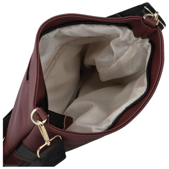 Dámská crossbody kabelka vínová - Laura Biaggi Latoya new
