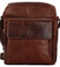 Pánská kožená crossbody taška tmavě hnědá - Bellugio Kalei