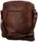 Pánská kožená crossbody taška tmavě hnědá - Bellugio Kalei