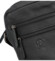 Pánská kožená crossbody taška černá - Bellugio Tiber