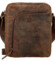 Pánská kožená crossbody taška hnědá - Bellugio Seth