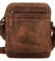 Pánská kožená crossbody taška hnědá - Bellugio Serchio