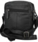 Pánská kožená crossbody taška černá - Bellugio Serchio