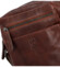 Pánská kožená crossbody taška tmavě hnědá - Bellugio Serchio