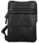 Pánská kožená crossbody taška černá - Bellugio Veren